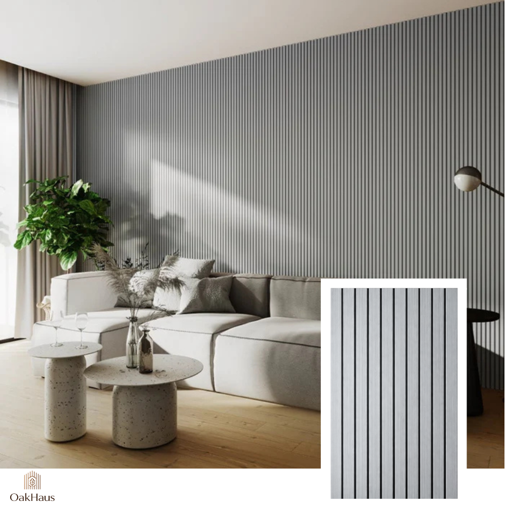 OakHaus™ Signature Akustik-Lamellenpaneel – Eiche Natur